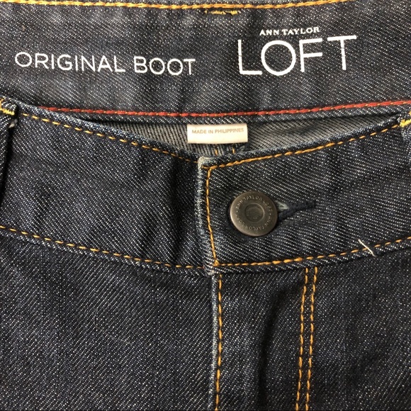 Ann Taylor LOFT | Original Bootcut Jeans Dark Wash - Picture 5 of 6